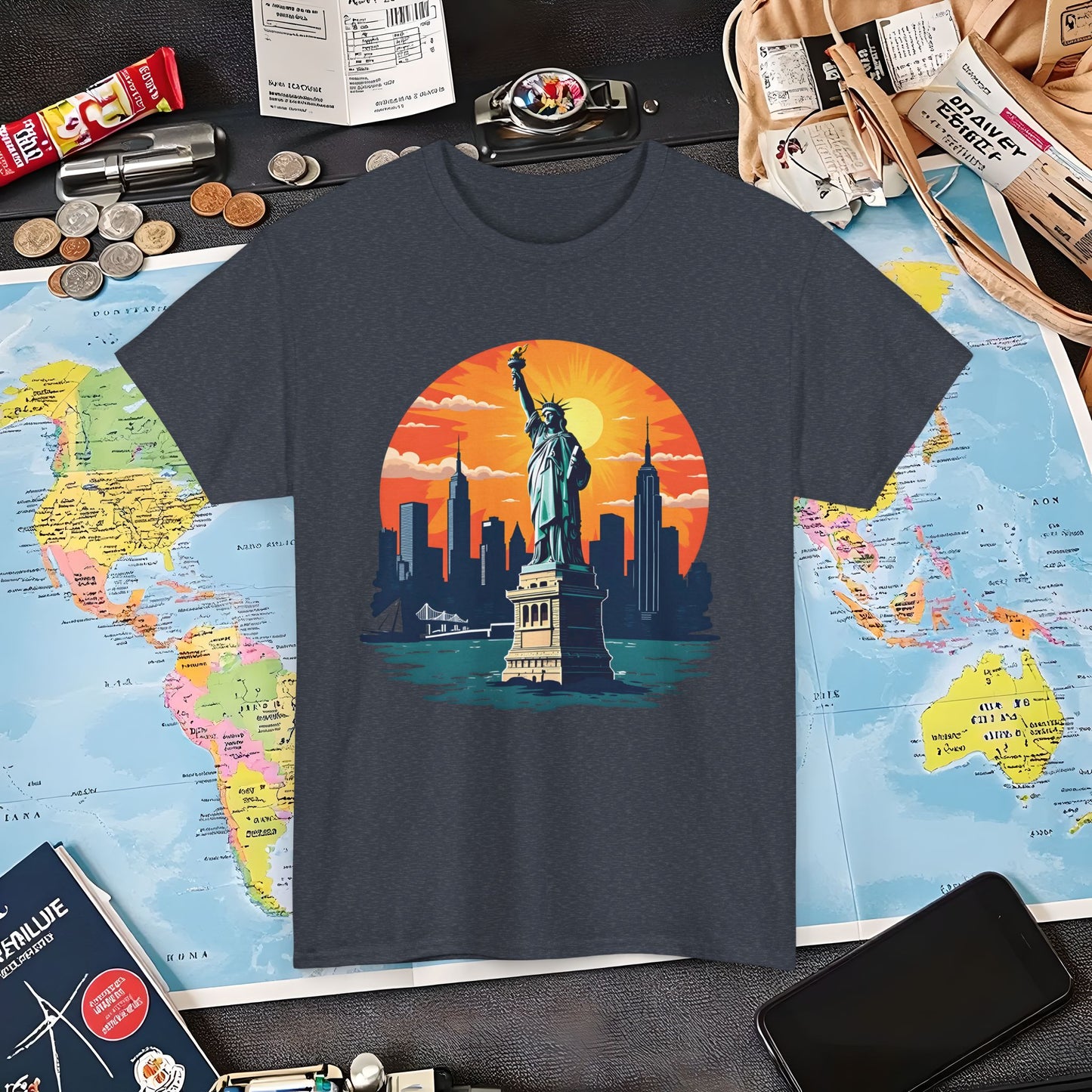 New York Dream Air Travel T-Shirts | Jetsetter, Airport, and International Flight Tees