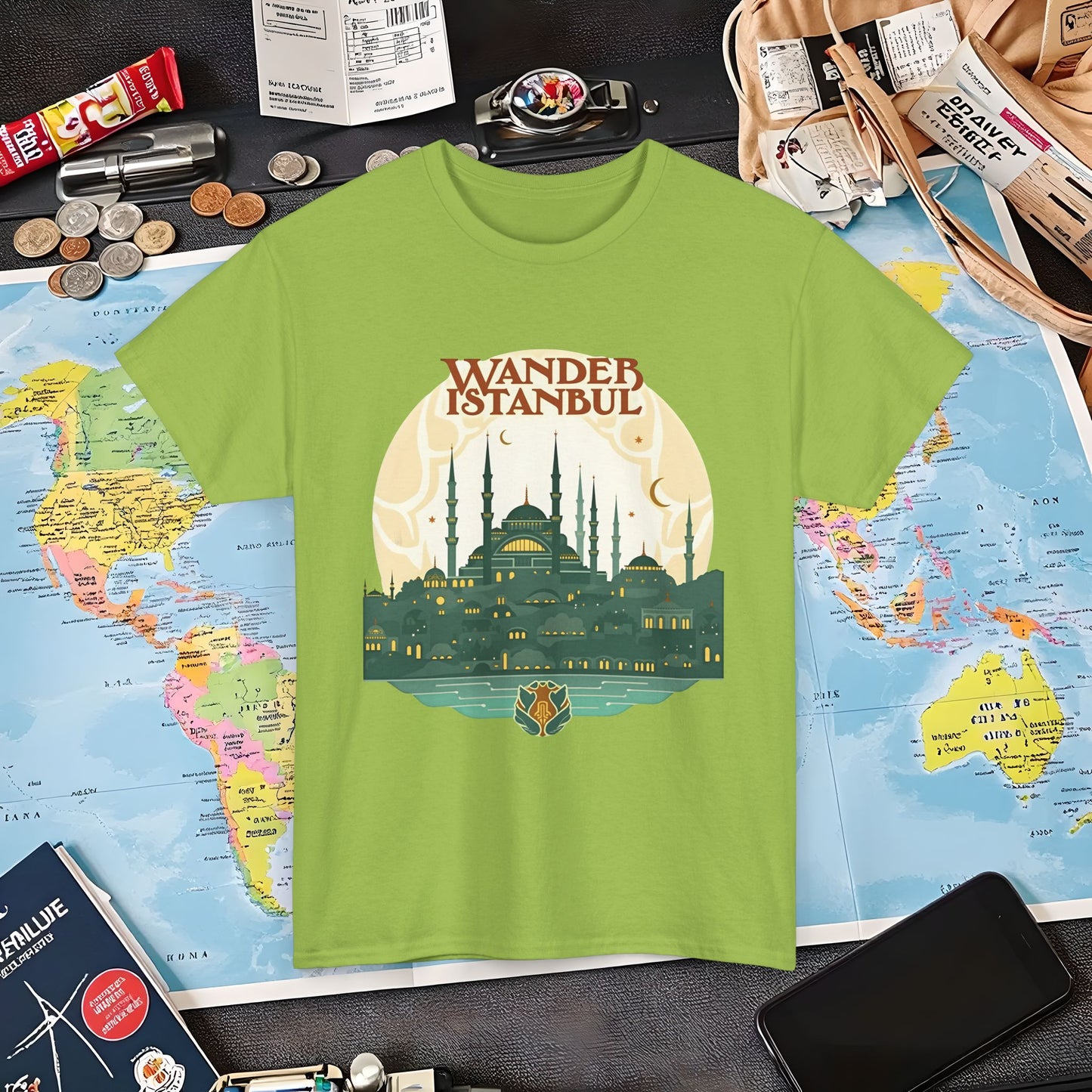 Istanbul Wandering Air Travel T-Shirts | Jetsetter, Airport, and International Flight Tees