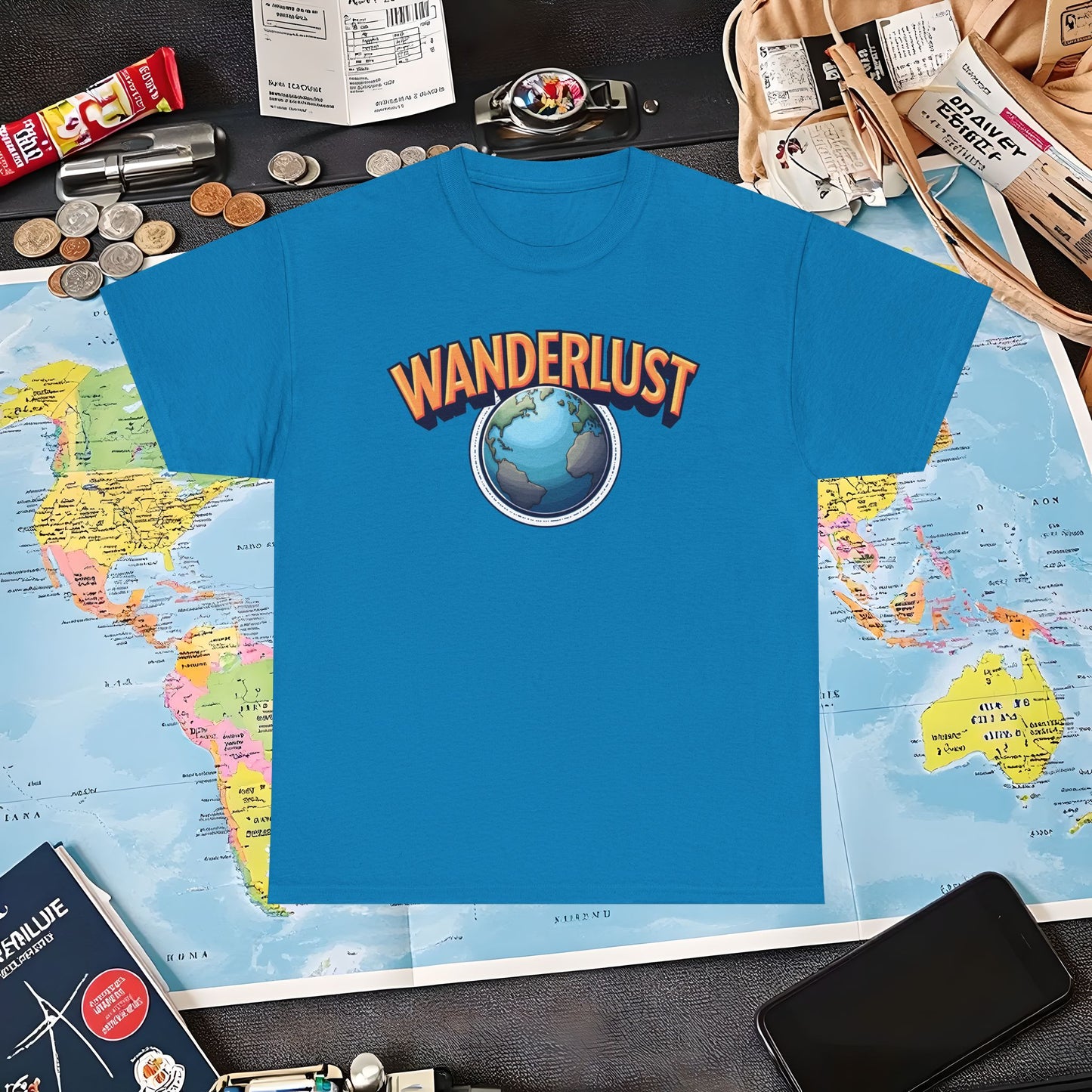 Wanderlust Glow Air Travel T-Shirts | Jetsetter, Airport, and International Flight Tees