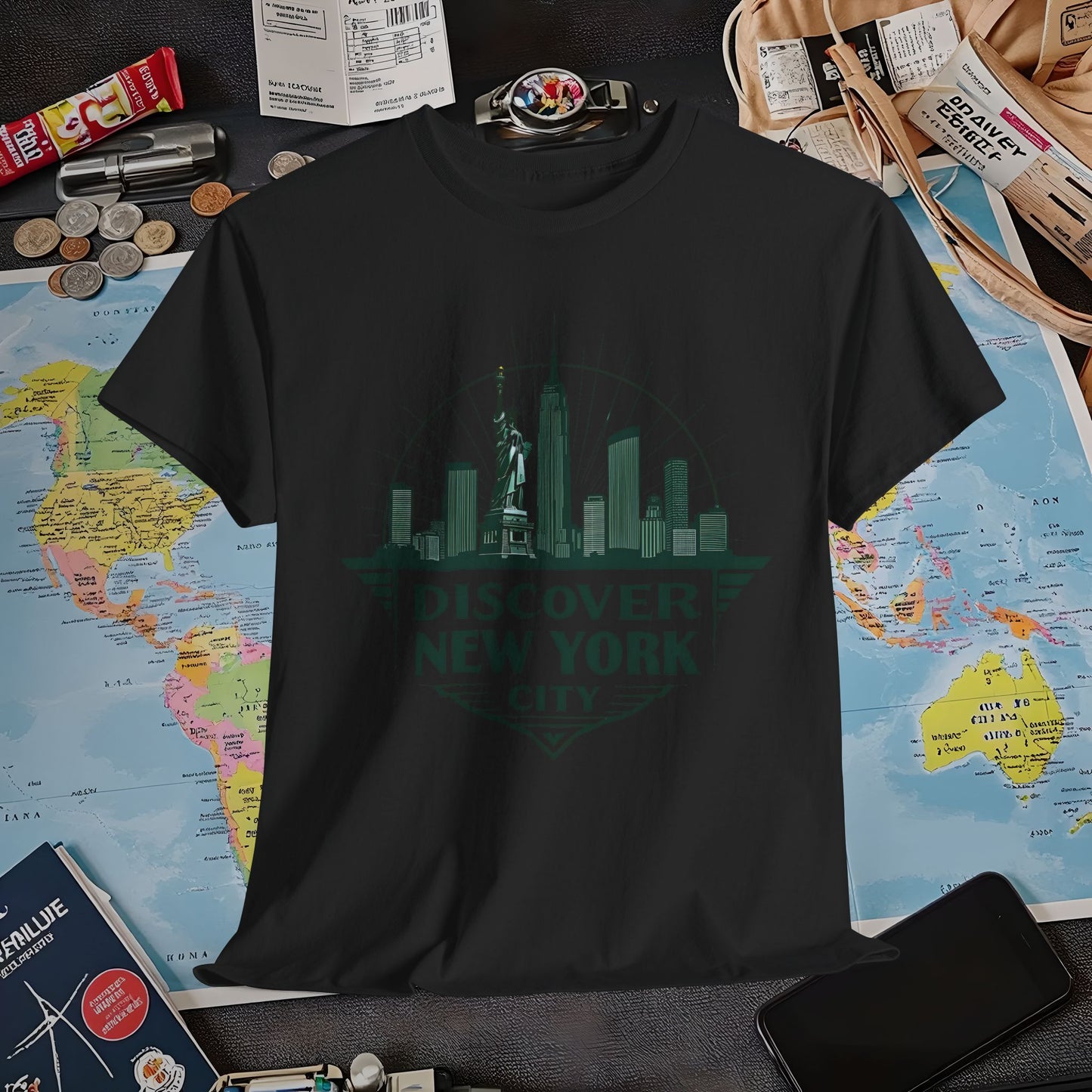 NYC Vintage Travel Air Travel T-Shirts | Jetsetter, Airport, and International Flight Tees