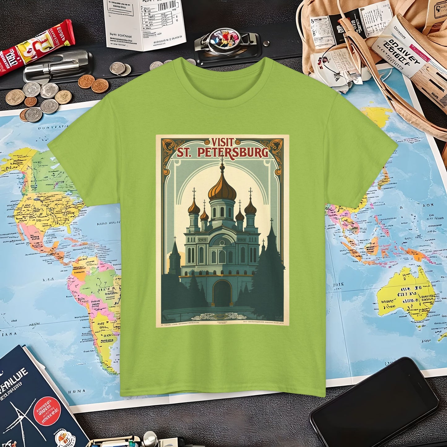 Visit St Petersburg Air Travel T-Shirts | Jetsetter, Airport, and International Flight Tees