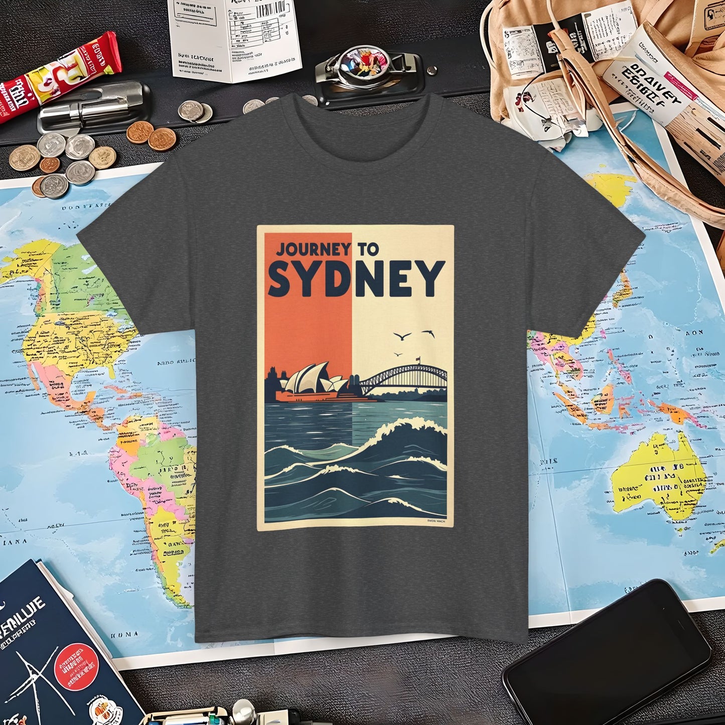 Sydney Journey Air Travel T-Shirts | Jetsetter, Airport, and International Flight Tees
