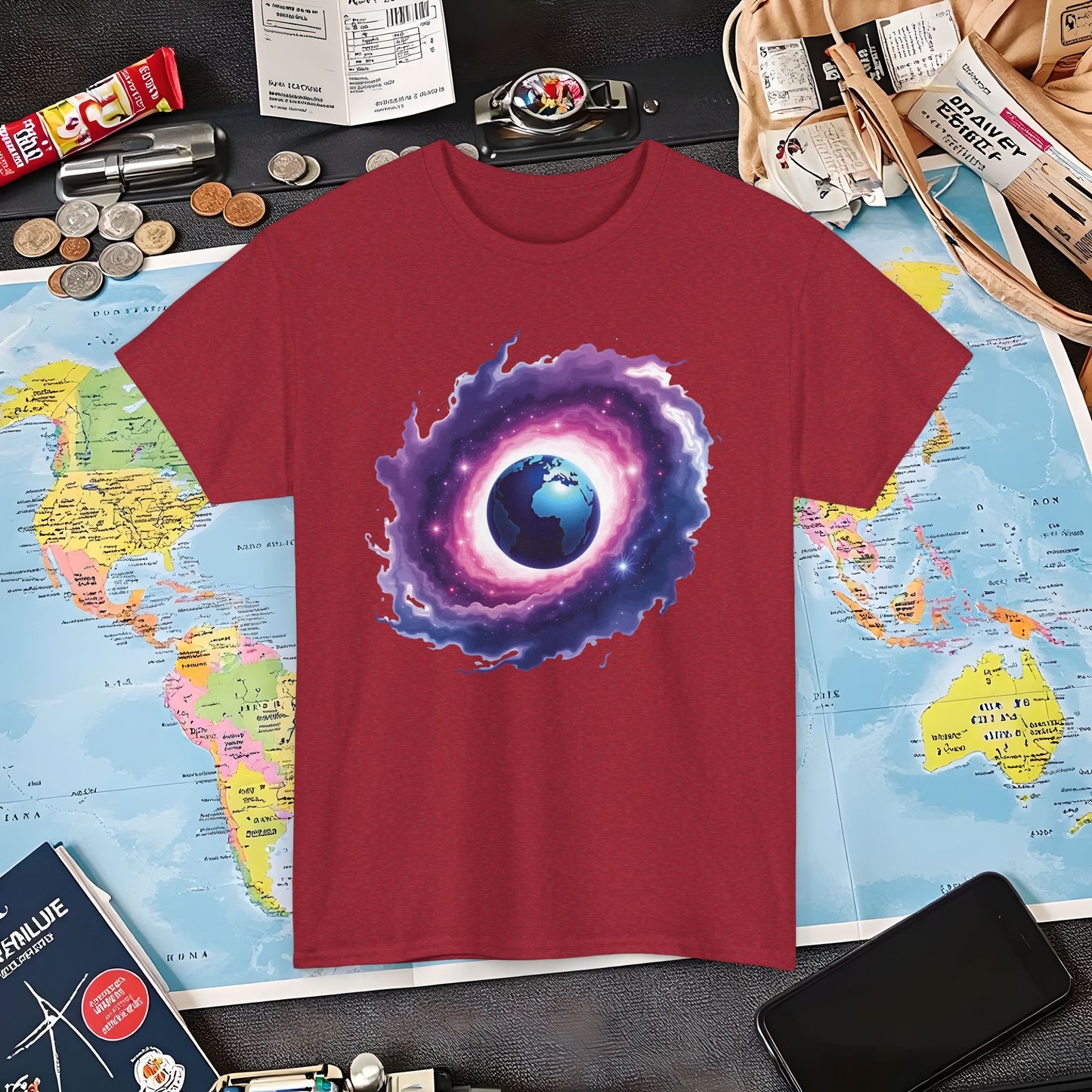 Cosmic Journey Air Travel T-Shirts | Jetsetter, Airport, and International Flight Tees