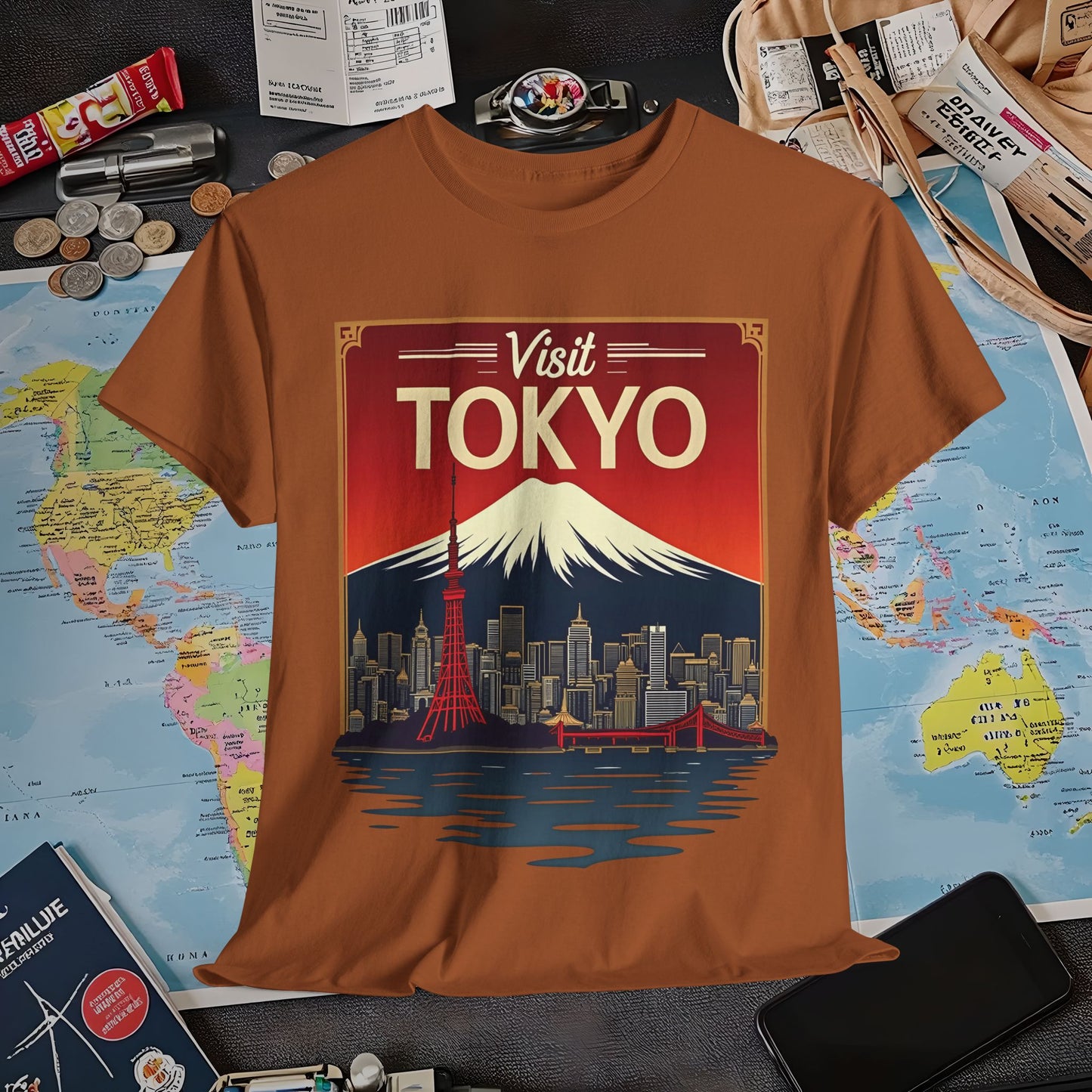 Visit Tokyo Air Travel T-Shirts | Jetsetter, Airport, and International Flight Tees