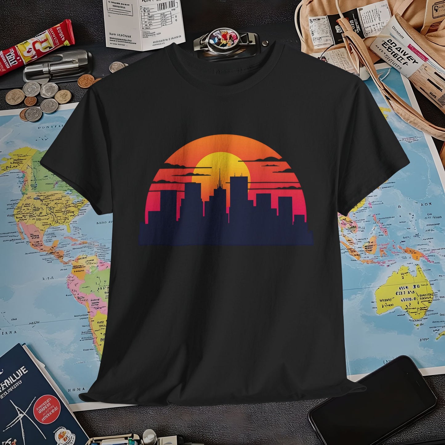 Pixel Paradise Air Travel T-Shirts | Jetsetter, Airport, and International Flight Tees