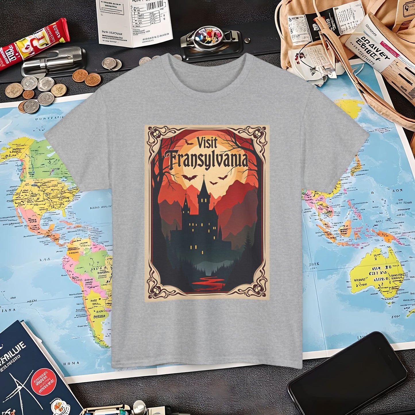 Transylvanian Valley Air Travel T-Shirts | Jetsetter, Airport, and International Flight Tees