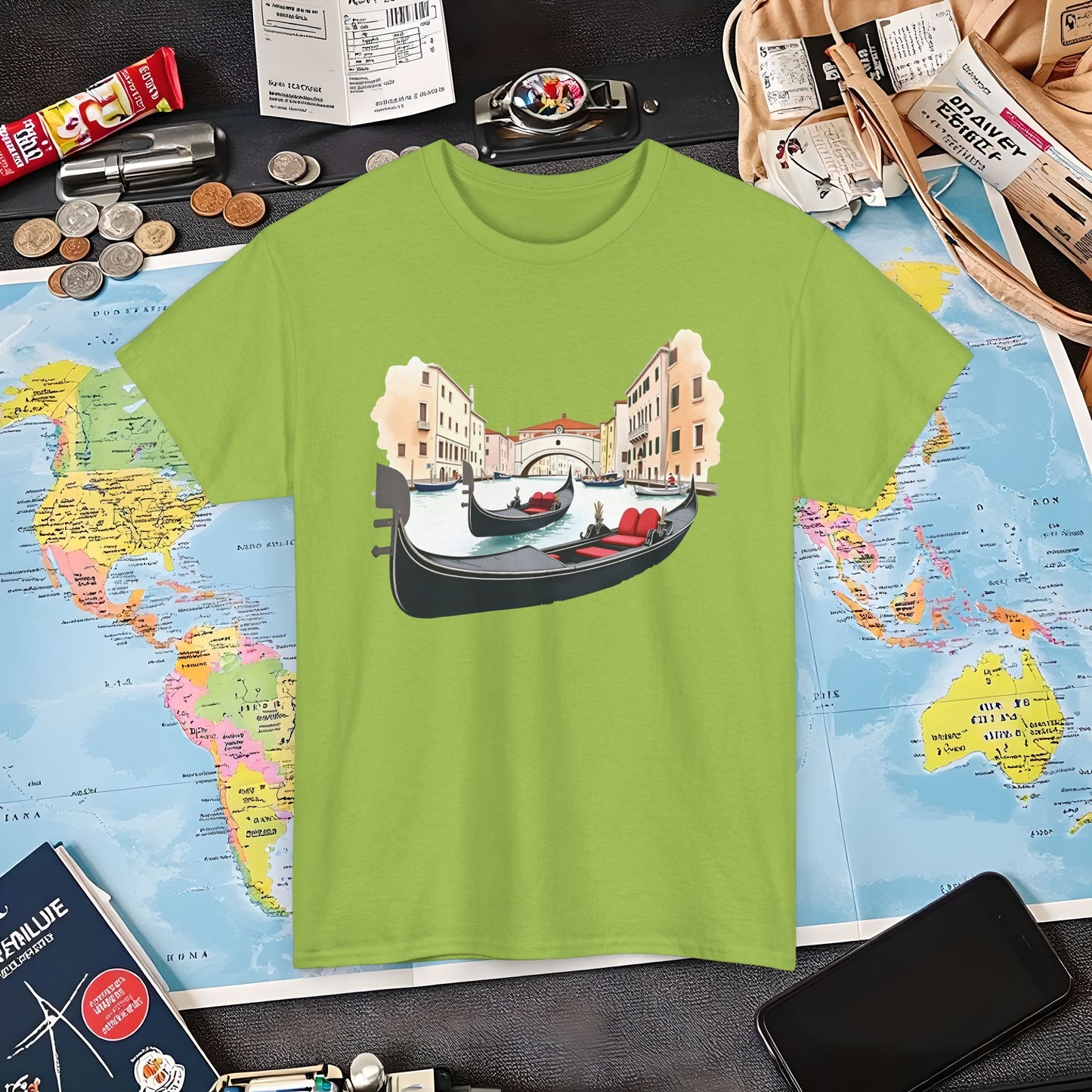 Venetian Romance Air Travel T-Shirts | Jetsetter, Airport, and International Flight Tees
