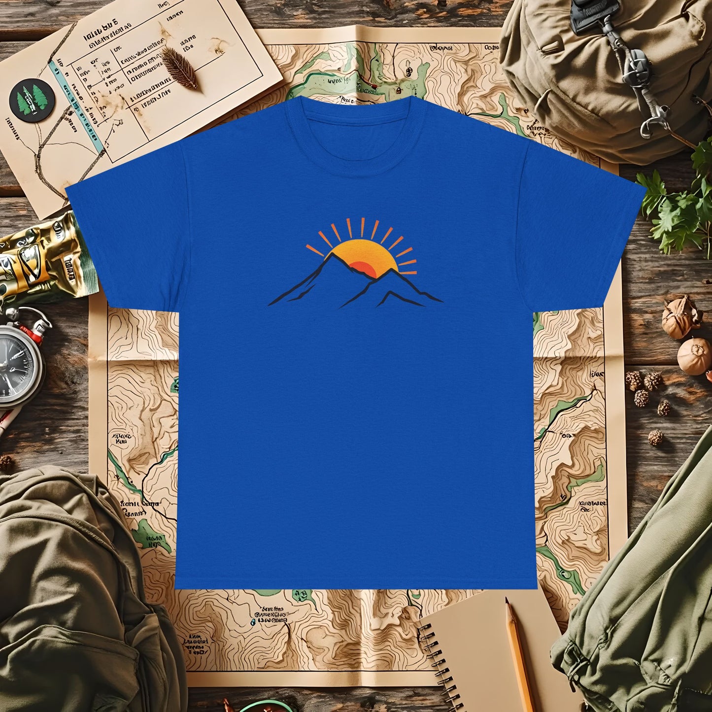 Sunrise Peaks Outdoor Adventure T-Shirts | Camping, Hiking, Rafting & Kayaking Tees for Nature Lovers