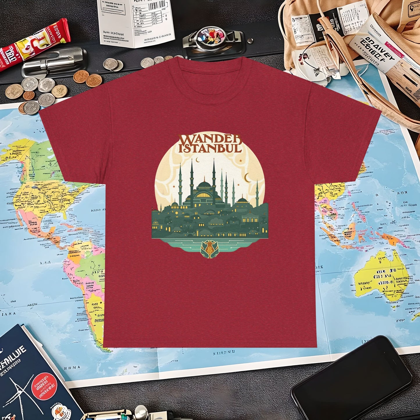 Istanbul Wandering Air Travel T-Shirts | Jetsetter, Airport, and International Flight Tees