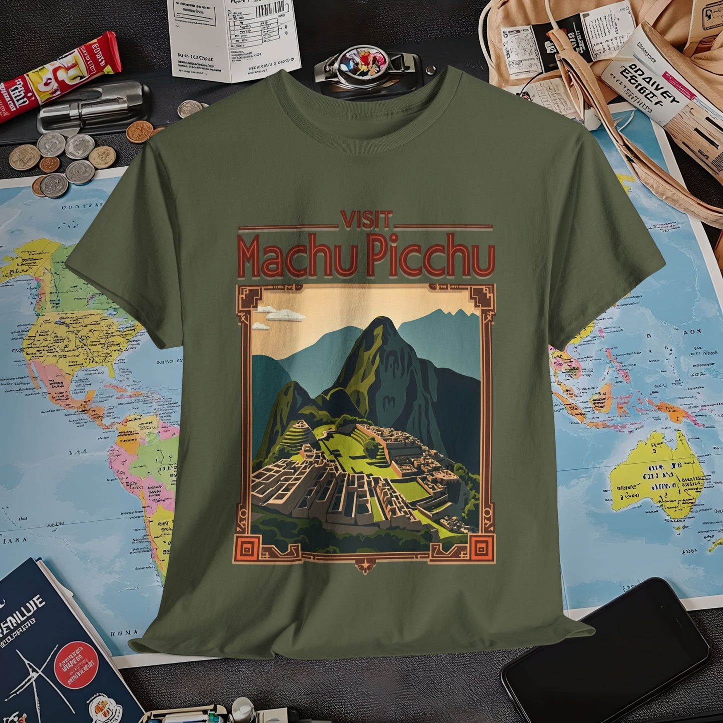Machu Picchu Air Travel T-Shirts | Jetsetter, Airport, and International Flight Tees