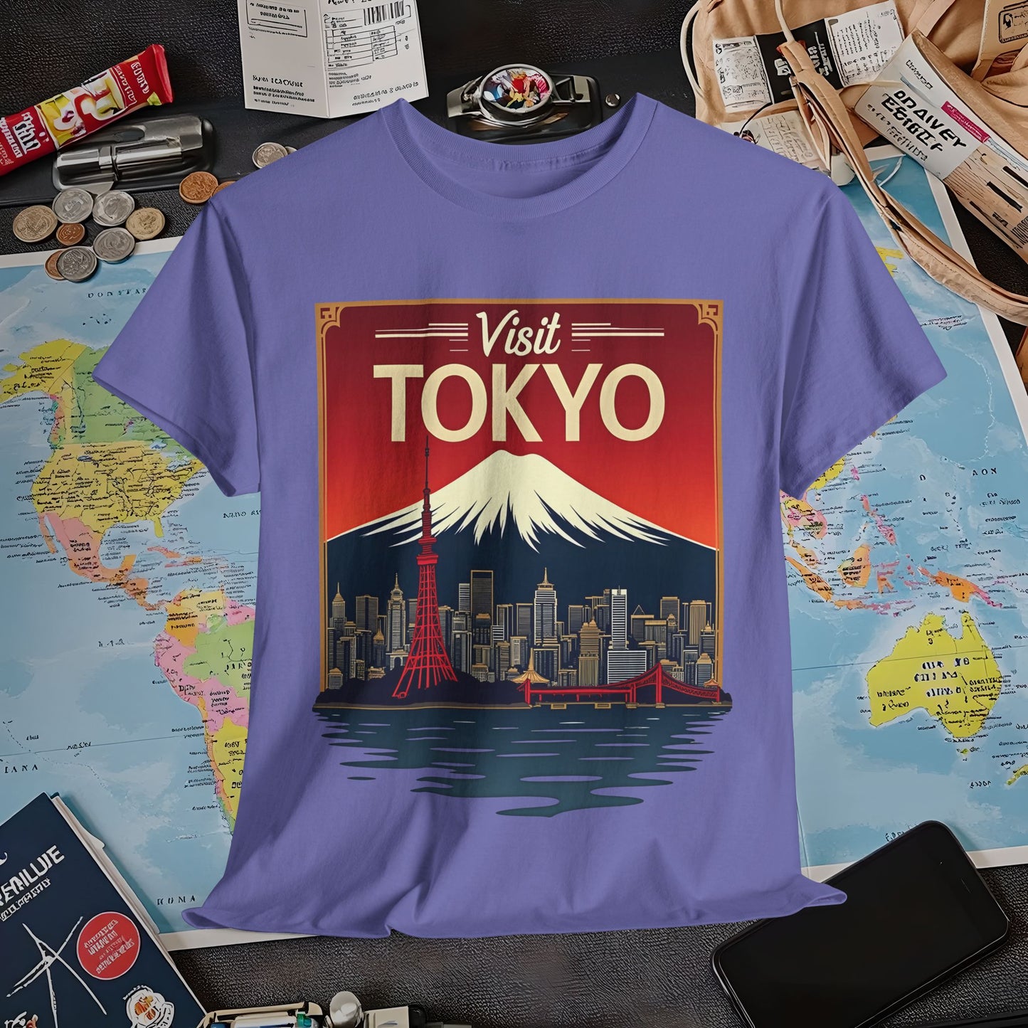 Visit Tokyo Air Travel T-Shirts | Jetsetter, Airport, and International Flight Tees