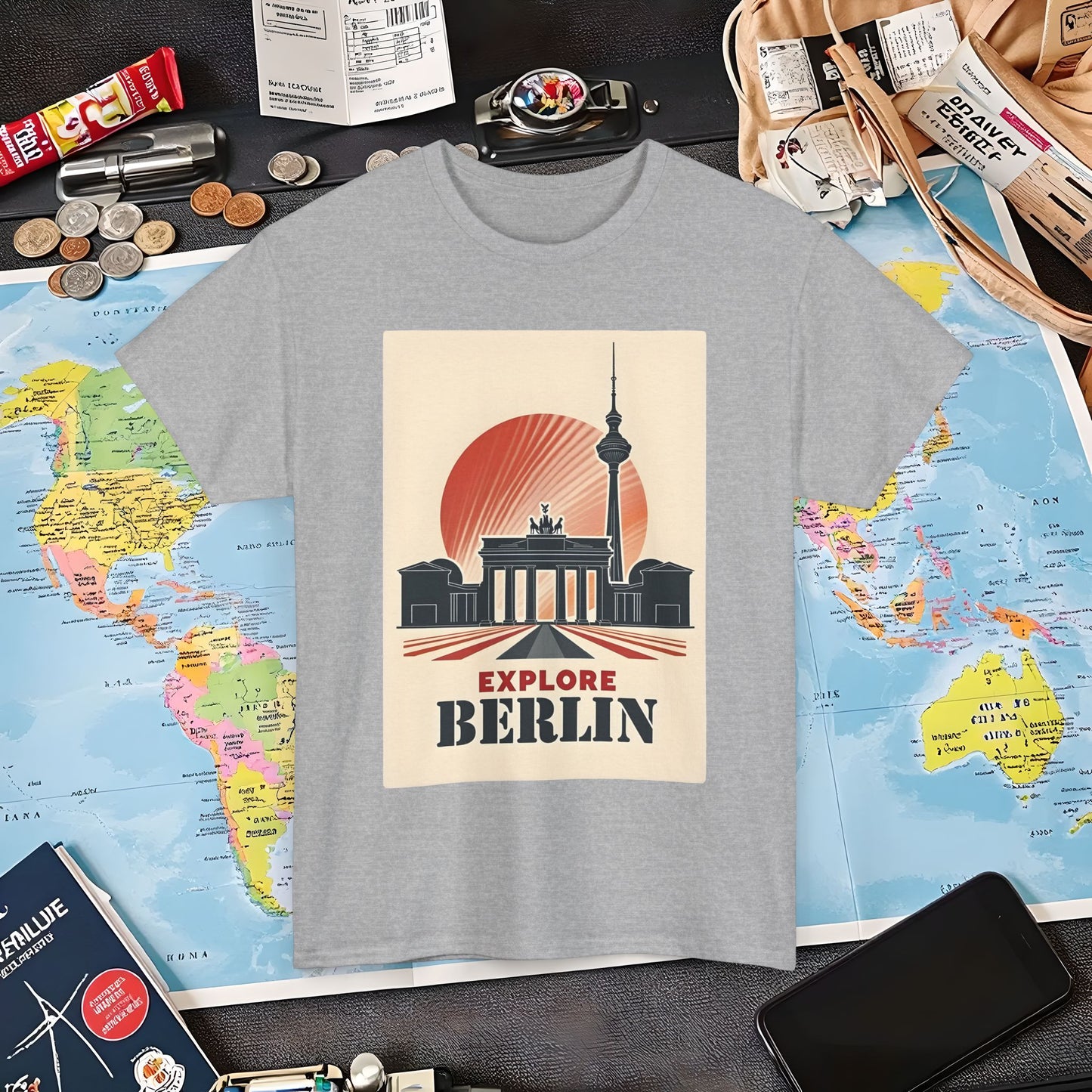 Berlin Deco Air Travel T-Shirts | Jetsetter, Airport, and International Flight Tees