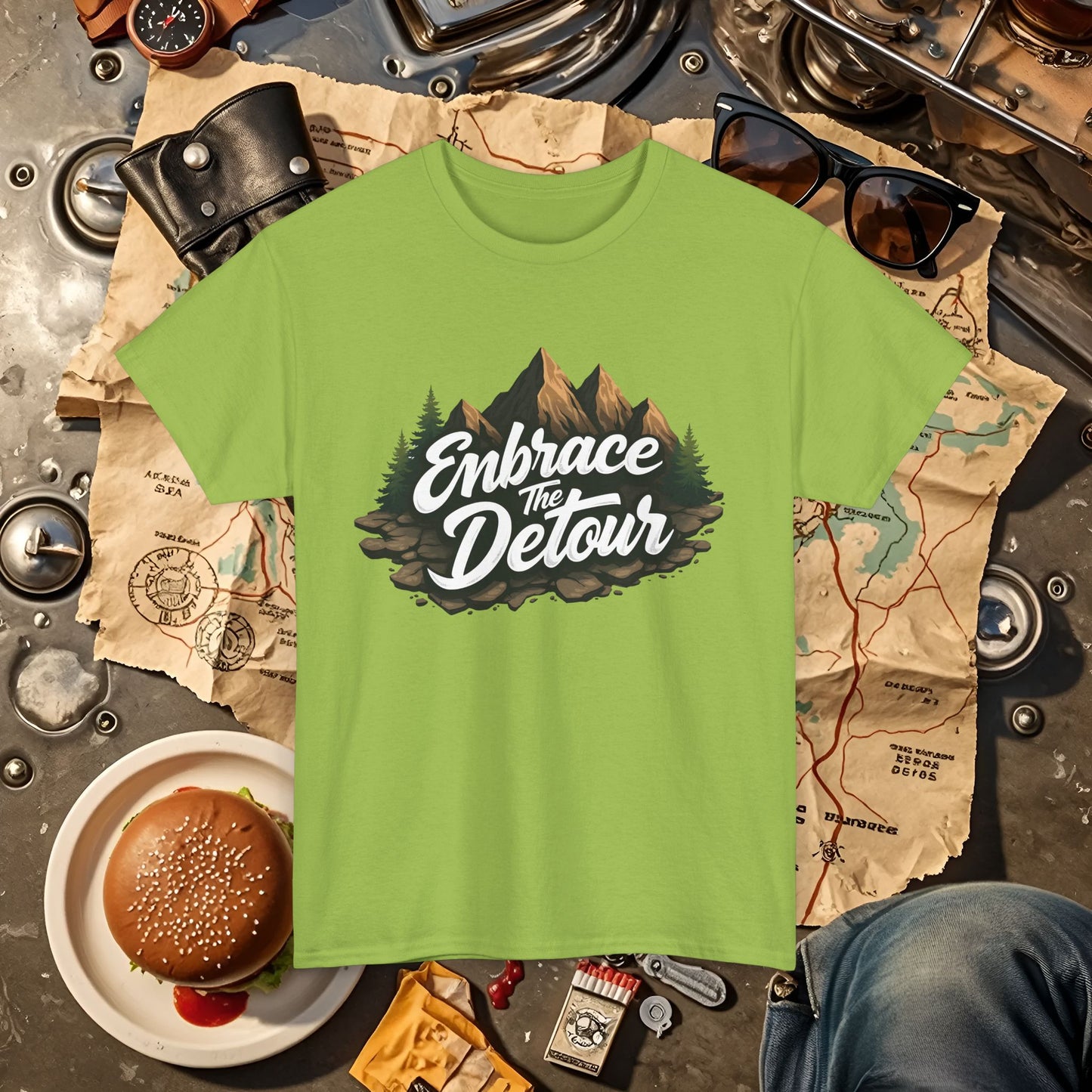 Detour Adventure Road Trip & Vehicle Travel T-Shirts | Car, RV, and Motorcycle Adventure Tees
