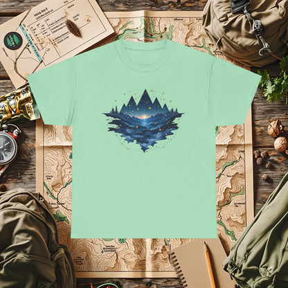 Celestial Landscapes Outdoor Adventure T-Shirts | Camping, Hiking, Rafting & Kayaking Tees for Nature Lovers