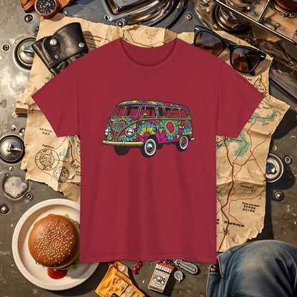 Kaleidoscope Van Road Trip & Vehicle Travel T-Shirts | Car, RV, and Motorcycle Adventure Tees