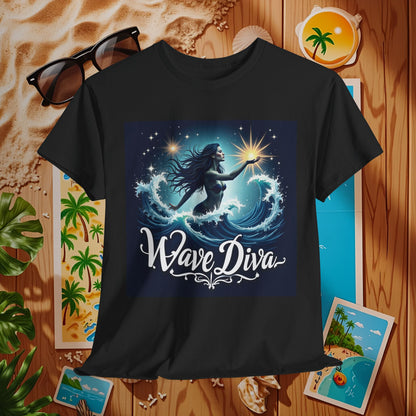 Celestial Waves Beach Travel T-Shirts | Tropical Vacation & Coastal Lifestyle Tees