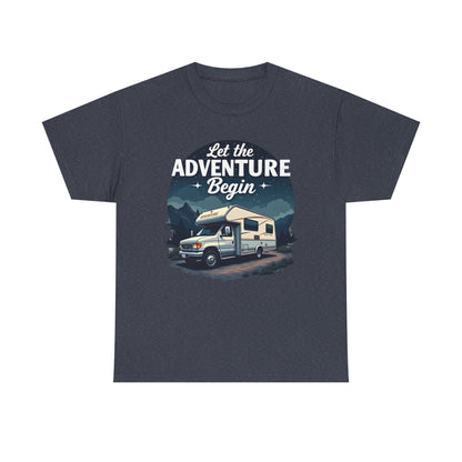 Adventure Awaits Road Trip & Vehicle Travel T-Shirts | Car, RV, and Motorcycle Adventure Tees
