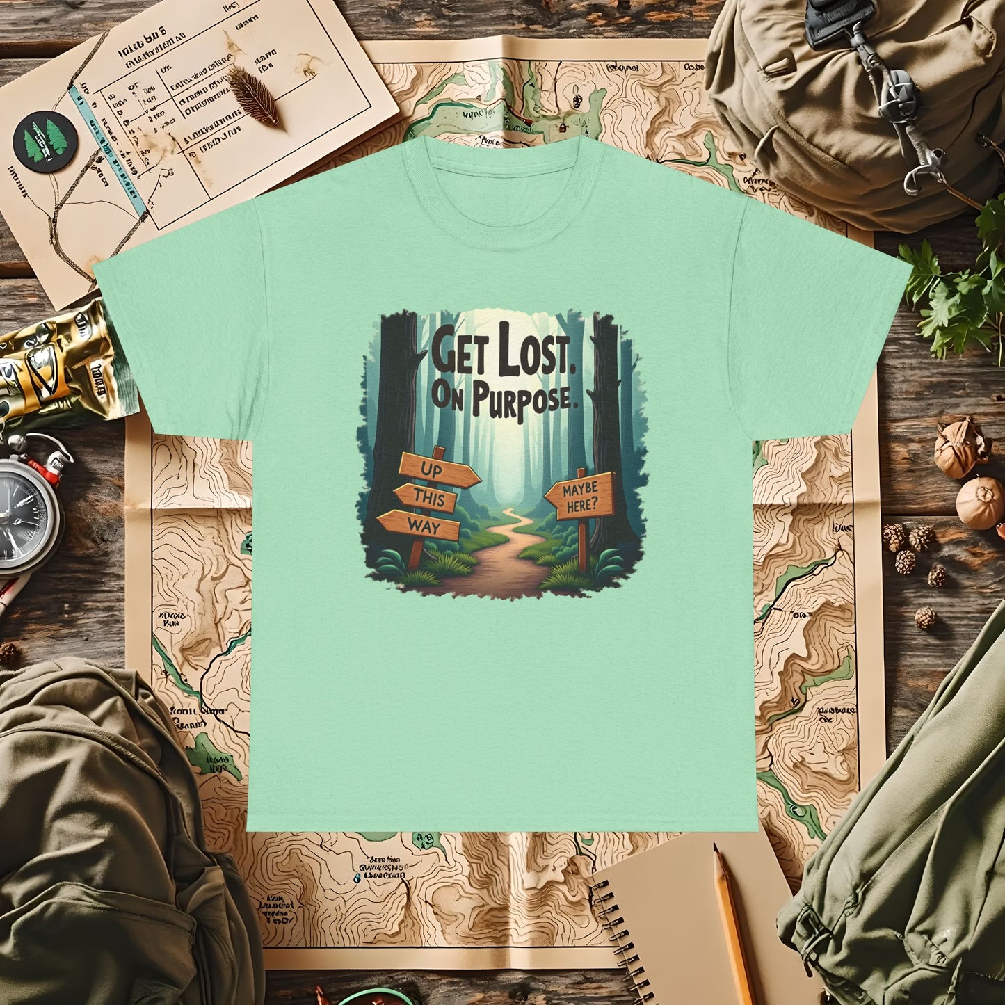 Nature Escape Outdoor Adventure T-Shirts | Camping, Hiking, Rafting & Kayaking Tees for Nature Lovers