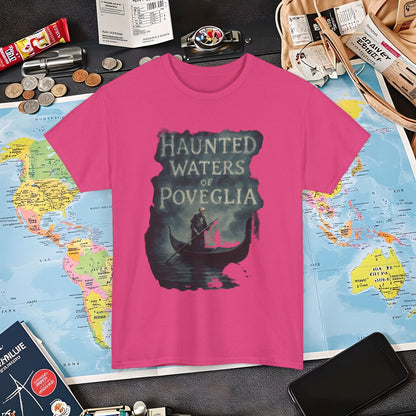 Haunted Venice Ghostly Gondolier Shirt – Spooky Dark Tourism Graphic Tee | Layover Club Air Travel T-Shirts | Jetsetter, Airport, and International Flight Tees