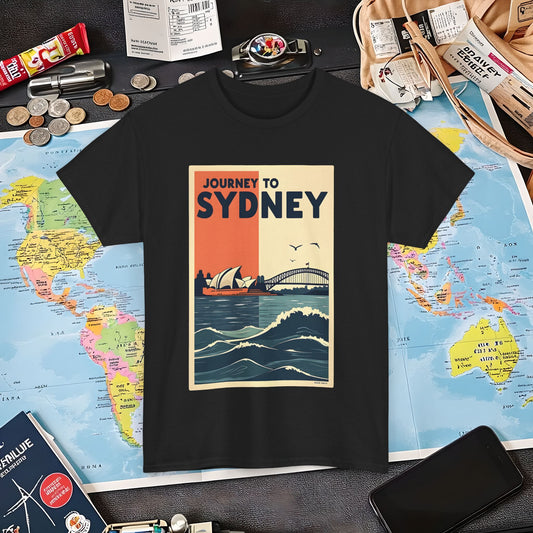 Sydney Journey Air Travel T-Shirts | Jetsetter, Airport, and International Flight Tees
