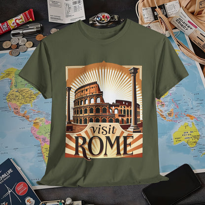 Rome Retro Air Travel T-Shirts | Jetsetter, Airport, and International Flight Tees