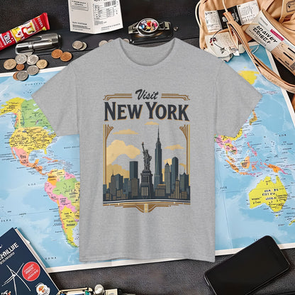 Art Deco NYC Air Travel T-Shirts | Jetsetter, Airport, and International Flight Tees