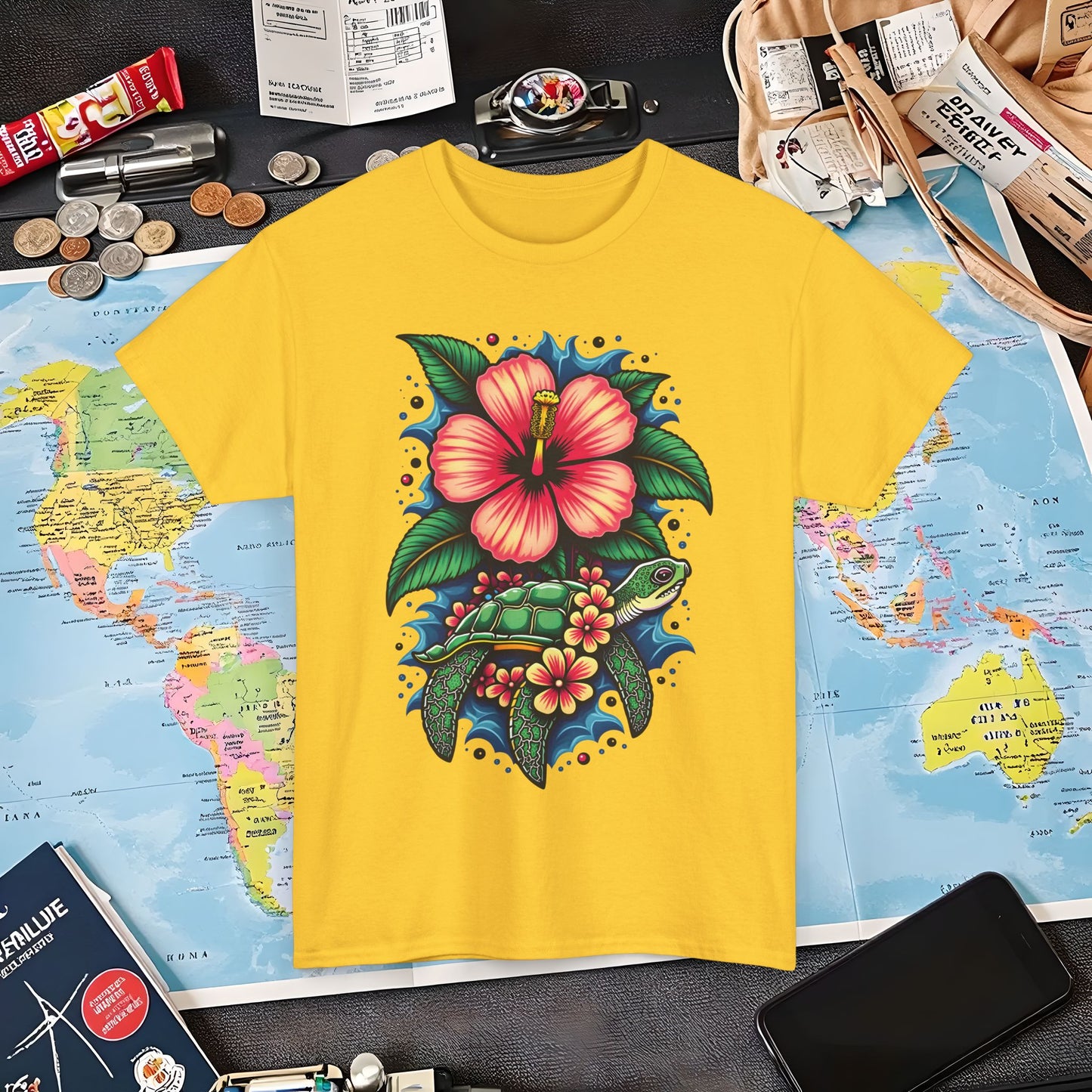 Tropical Harmony Air Travel T-Shirts | Jetsetter, Airport, and International Flight Tees
