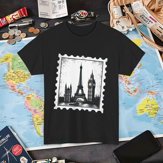 Europe Stamp Air Travel T-Shirts | Jetsetter, Airport, and International Flight Tees