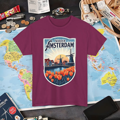Amsterdam Vintage Air Travel T-Shirts | Jetsetter, Airport, and International Flight Tees