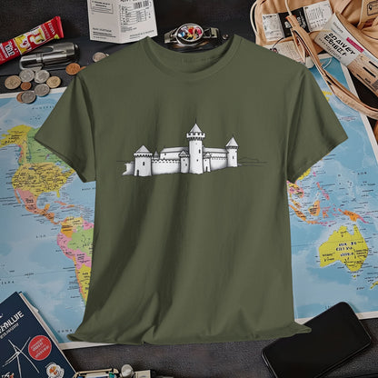 Castle Skyline Air Travel T-Shirts | Jetsetter, Airport, and International Flight Tees
