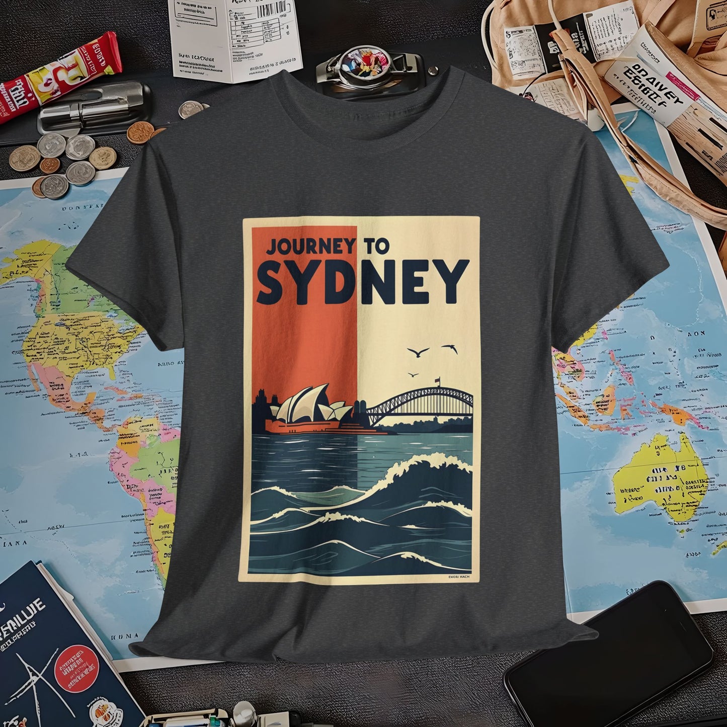 Sydney Journey Air Travel T-Shirts | Jetsetter, Airport, and International Flight Tees