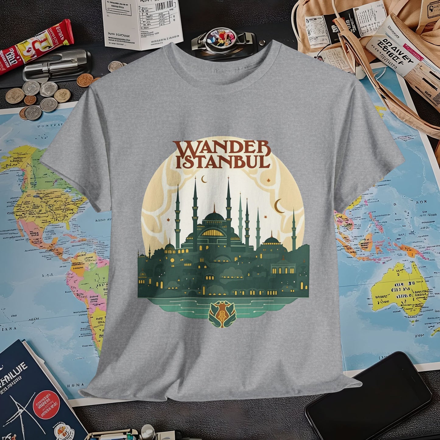 Istanbul Wandering Air Travel T-Shirts | Jetsetter, Airport, and International Flight Tees