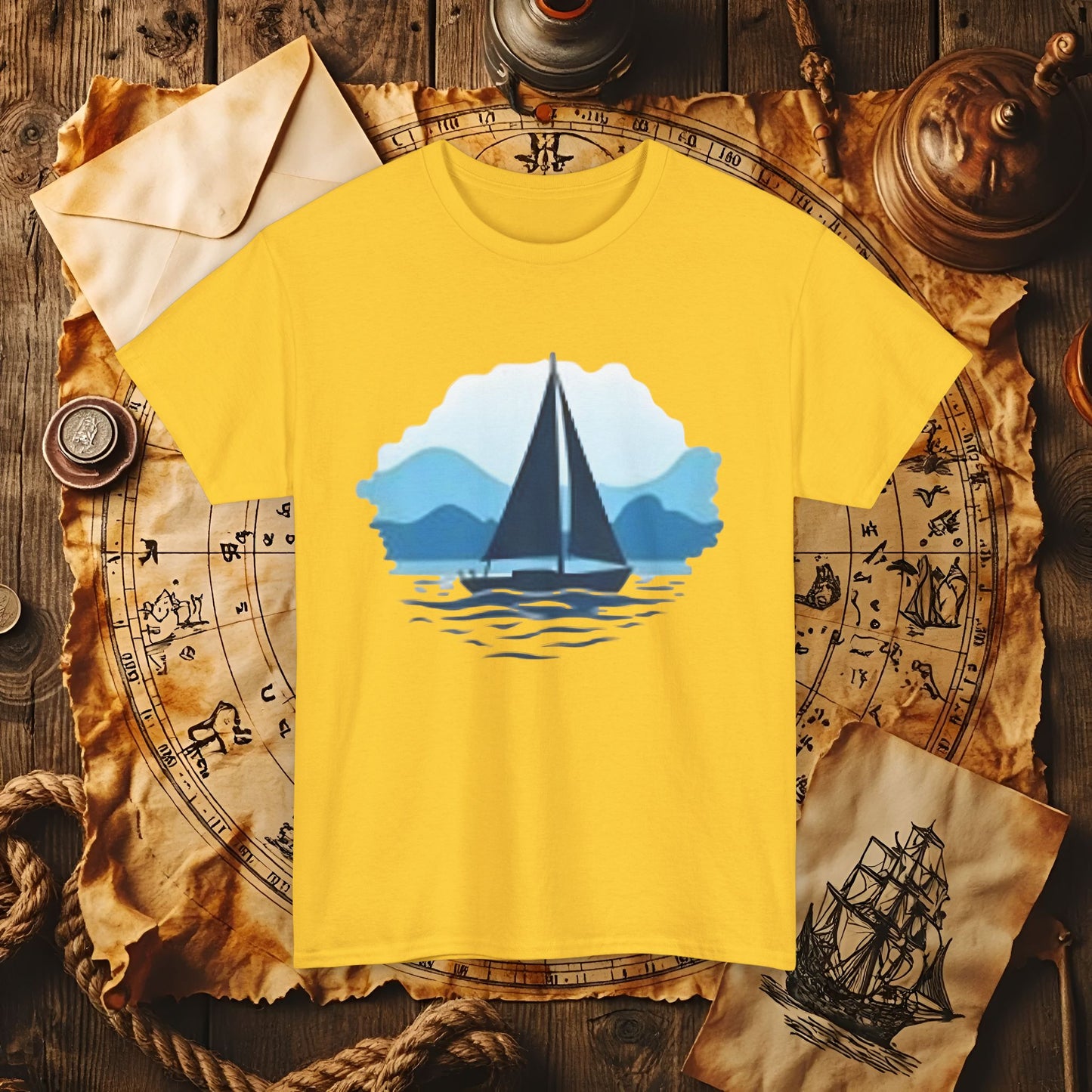 Sailboat Serenity Cruise Travel T-Shirts | Funny & Stylish Tees for Ocean Adventures