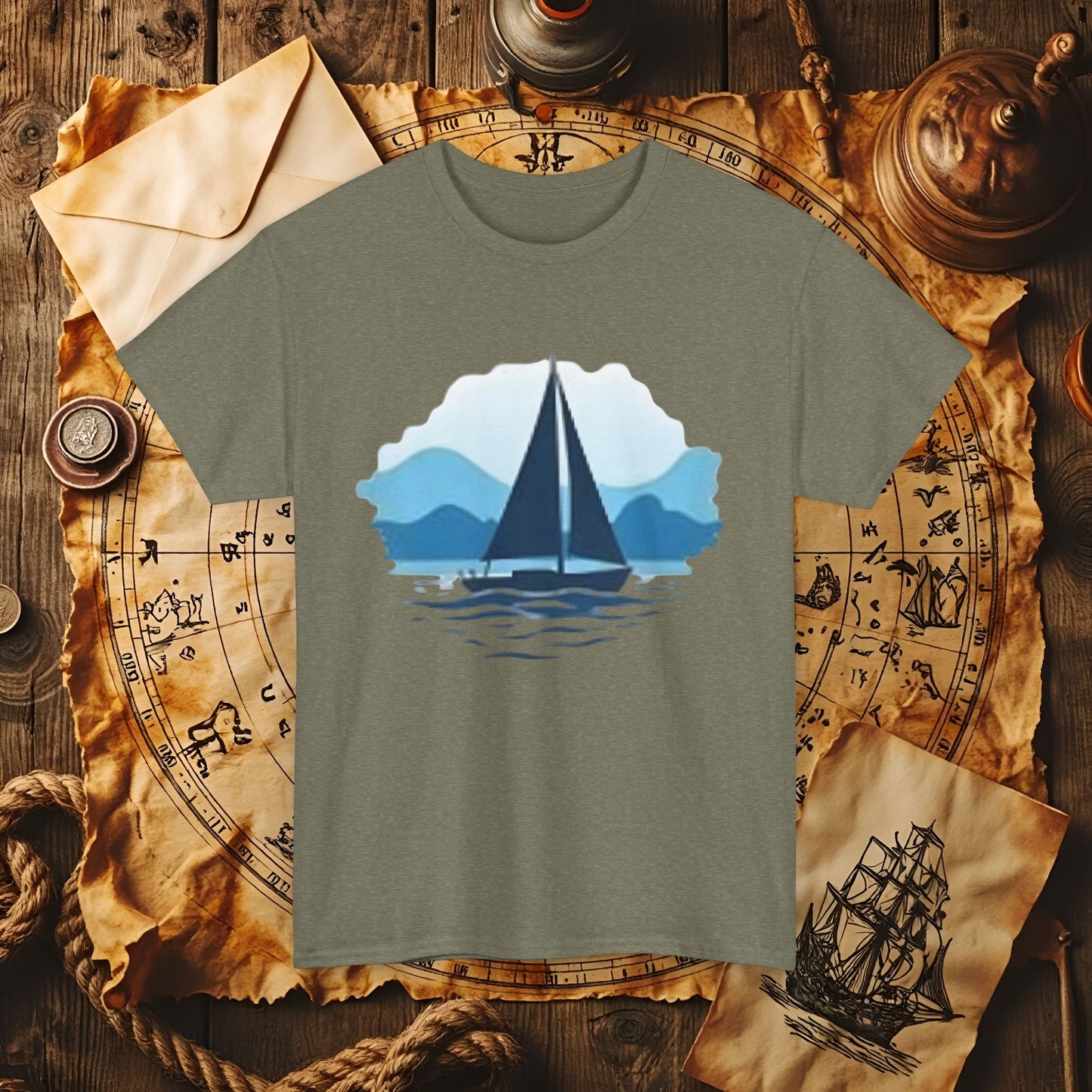 Sailboat Serenity Cruise Travel T-Shirts | Funny & Stylish Tees for Ocean Adventures