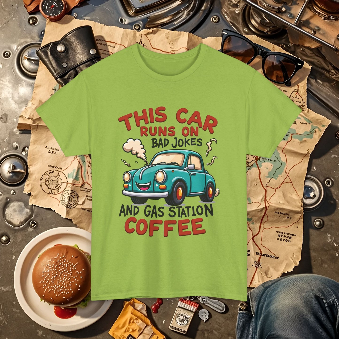 Coffee Car Road Trip & Vehicle Travel T-Shirts | Car, RV, and Motorcycle Adventure Tees