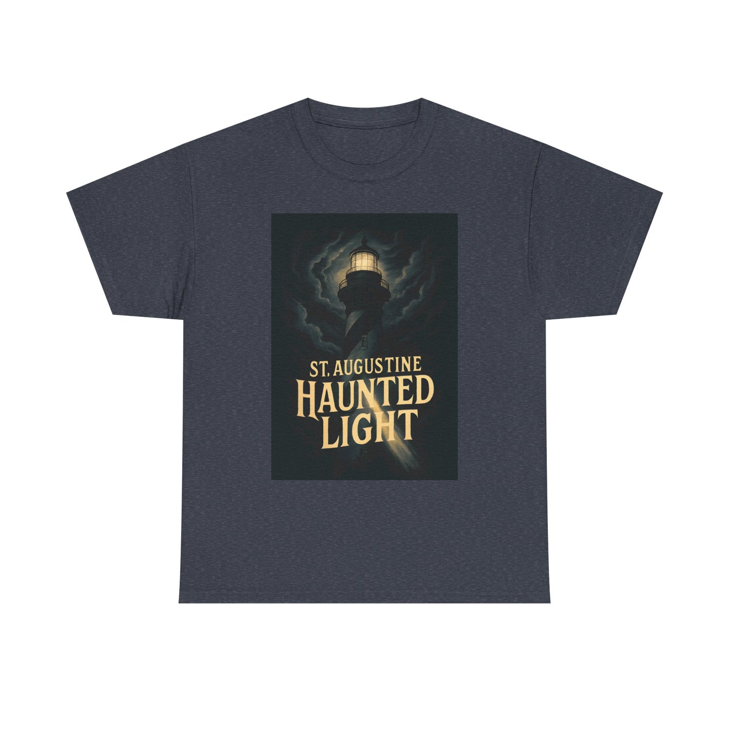 St. Augustine Haunted Lighthouse Florida Shirt – Stormy Night Dark Tourism Tee | Car, RV, and Motorcycle Adventure Tees