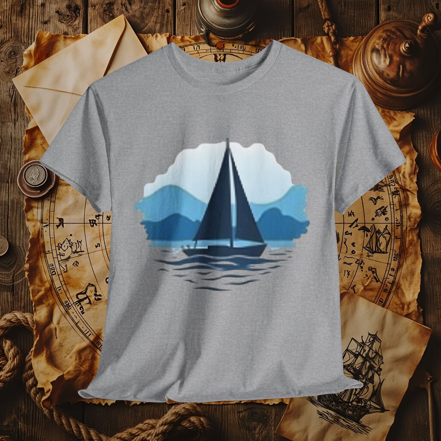 Sailboat Serenity Cruise Travel T-Shirts | Funny & Stylish Tees for Ocean Adventures