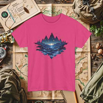 Celestial Landscapes Outdoor Adventure T-Shirts | Camping, Hiking, Rafting & Kayaking Tees for Nature Lovers