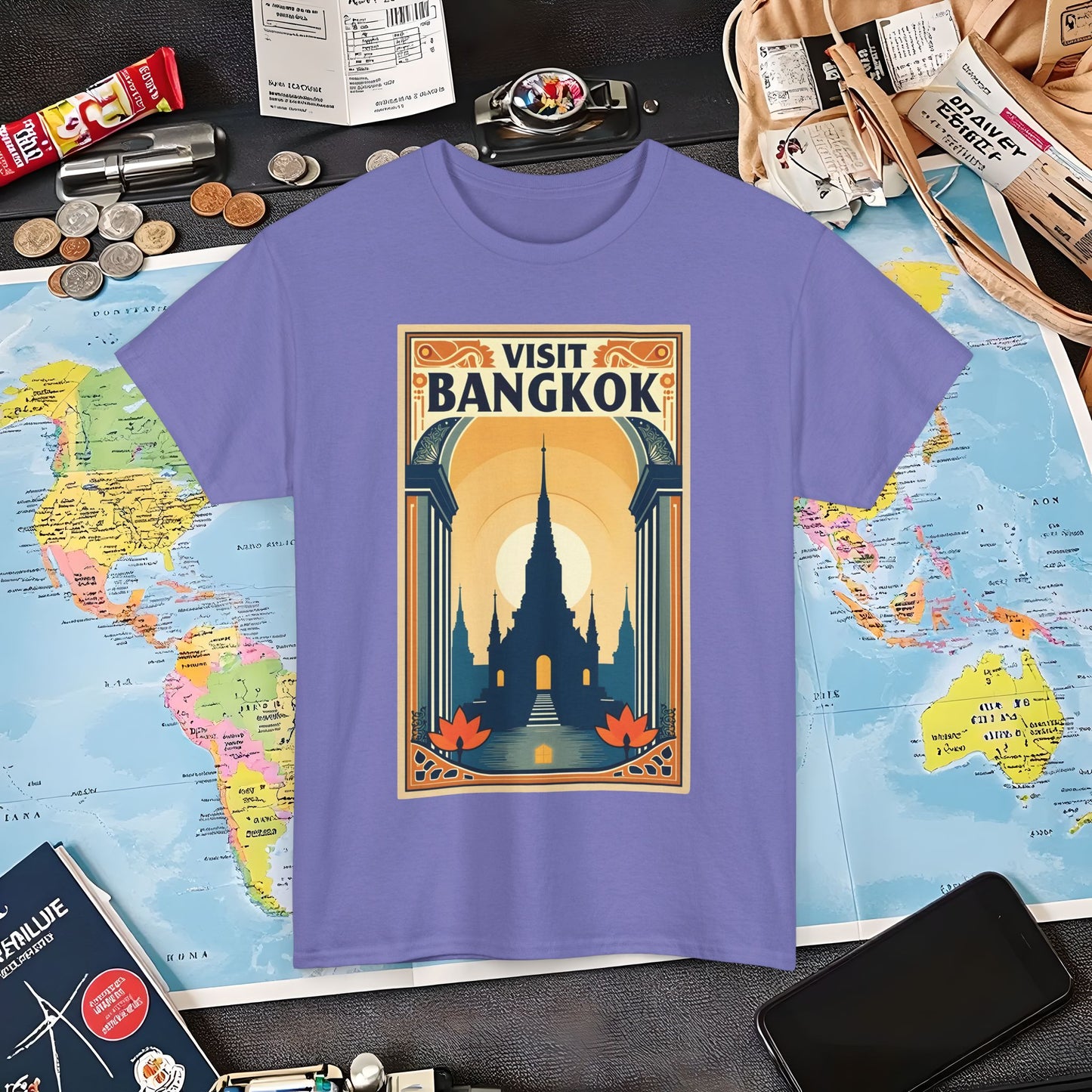 Bangkok Bliss Air Travel T-Shirts | Jetsetter, Airport, and International Flight Tees