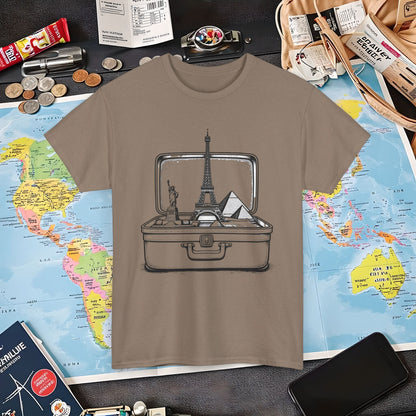 Wanderlust Suitcase Air Travel T-Shirts | Jetsetter, Airport, and International Flight Tees