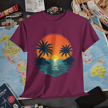 Tropical Escape Air Travel T-Shirts | Jetsetter, Airport, and International Flight Tees