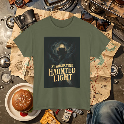 St. Augustine Haunted Lighthouse Florida Shirt – Stormy Night Dark Tourism Tee | Car, RV, and Motorcycle Adventure Tees