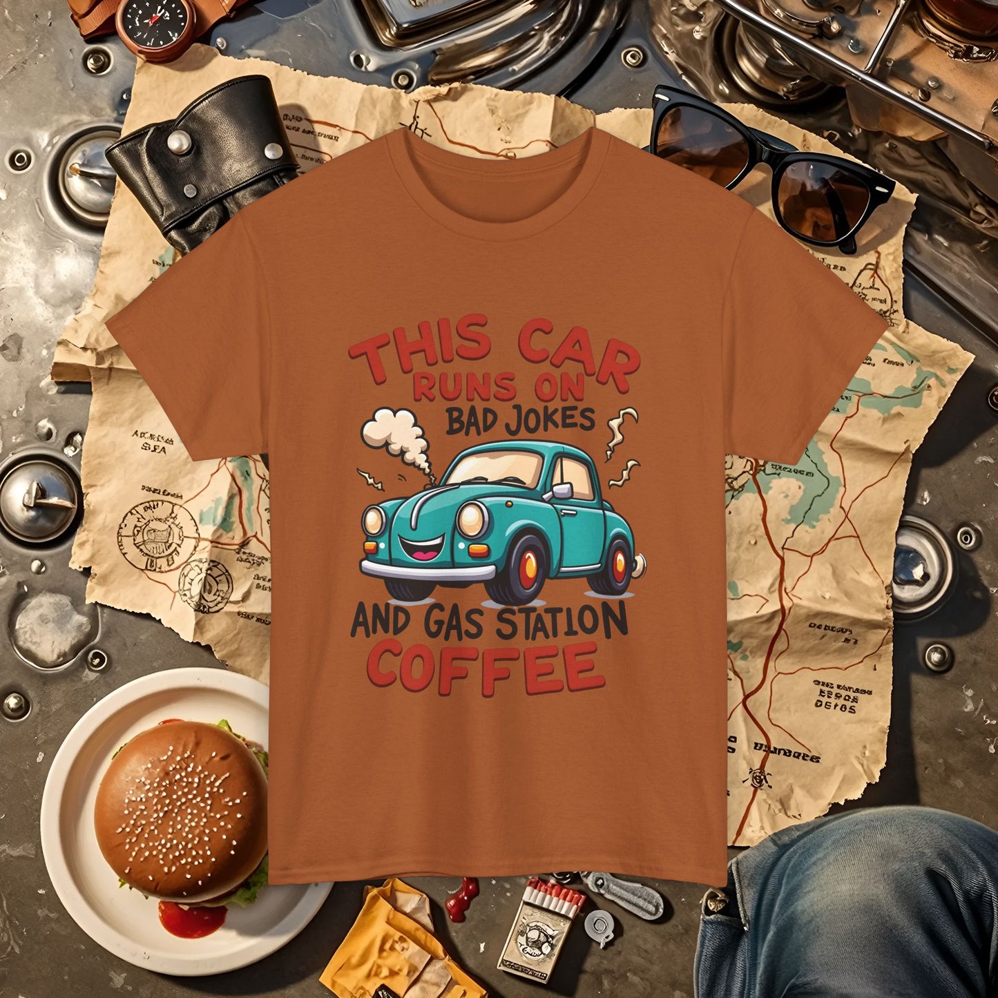 Coffee Car Road Trip & Vehicle Travel T-Shirts | Car, RV, and Motorcycle Adventure Tees