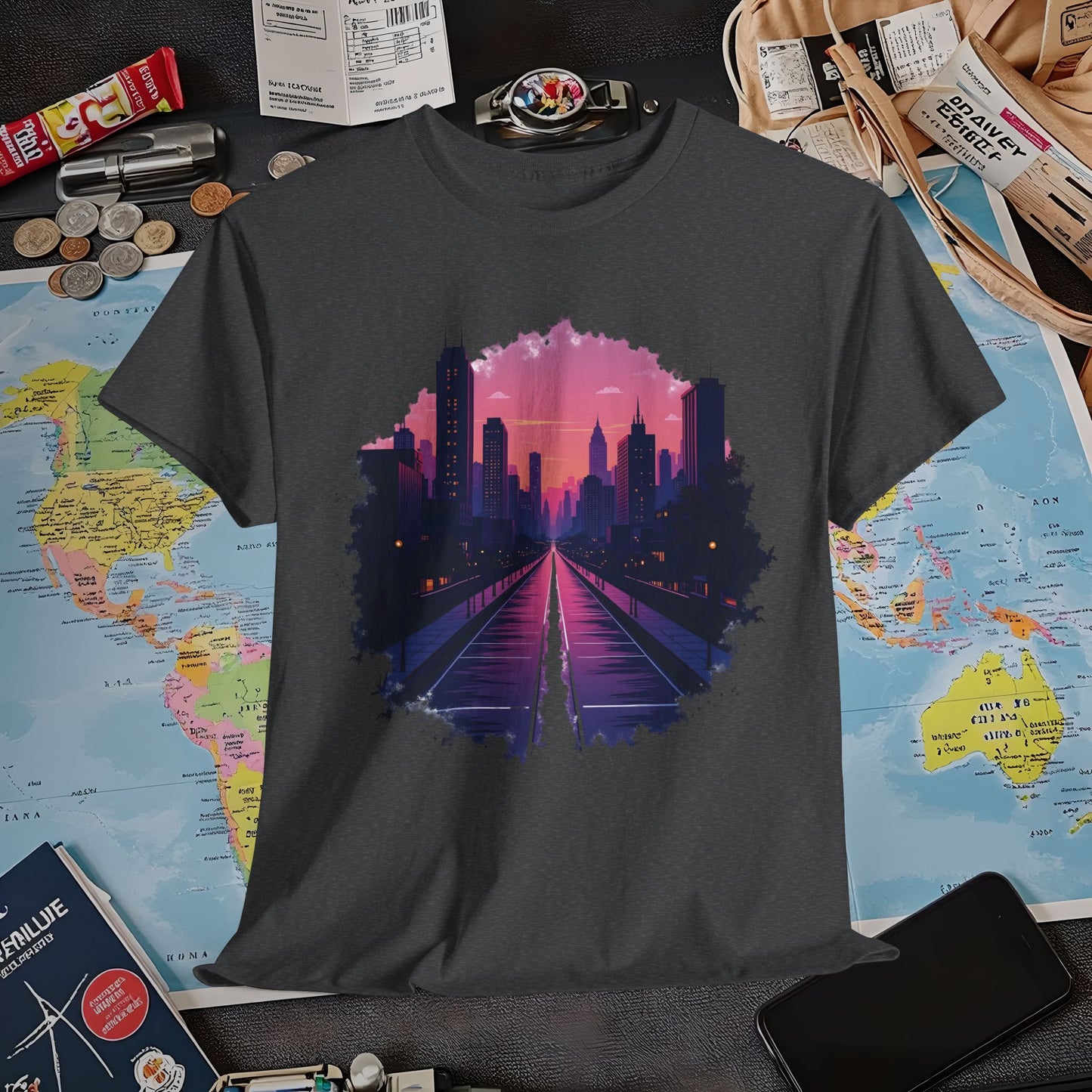 Twilight City Air Travel T-Shirts | Jetsetter, Airport, and International Flight Tees
