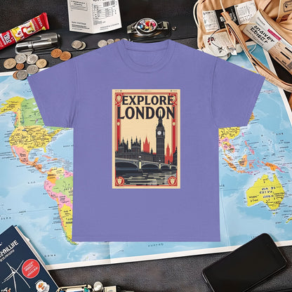 Vintage London Air Travel T-Shirts | Jetsetter, Airport, and International Flight Tees