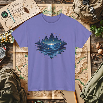 Celestial Landscapes Outdoor Adventure T-Shirts | Camping, Hiking, Rafting & Kayaking Tees for Nature Lovers