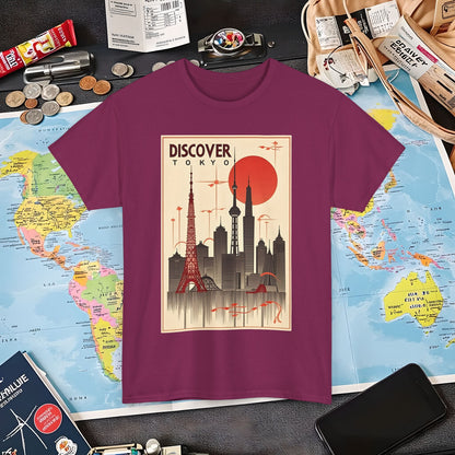 Tokyo Art Deco Air Travel T-Shirts | Jetsetter, Airport, and International Flight Tees