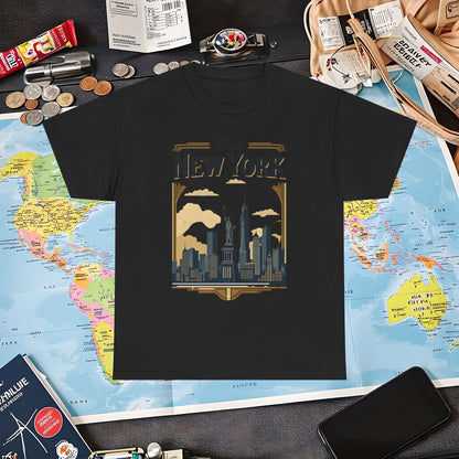Art Deco NYC Air Travel T-Shirts | Jetsetter, Airport, and International Flight Tees