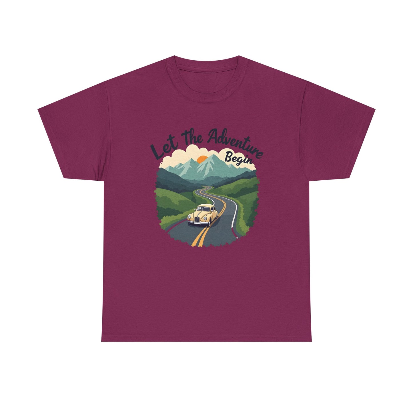 Adventure Awaits Road Trip & Vehicle Travel T-Shirts | Car, RV, and Motorcycle Adventure Tees