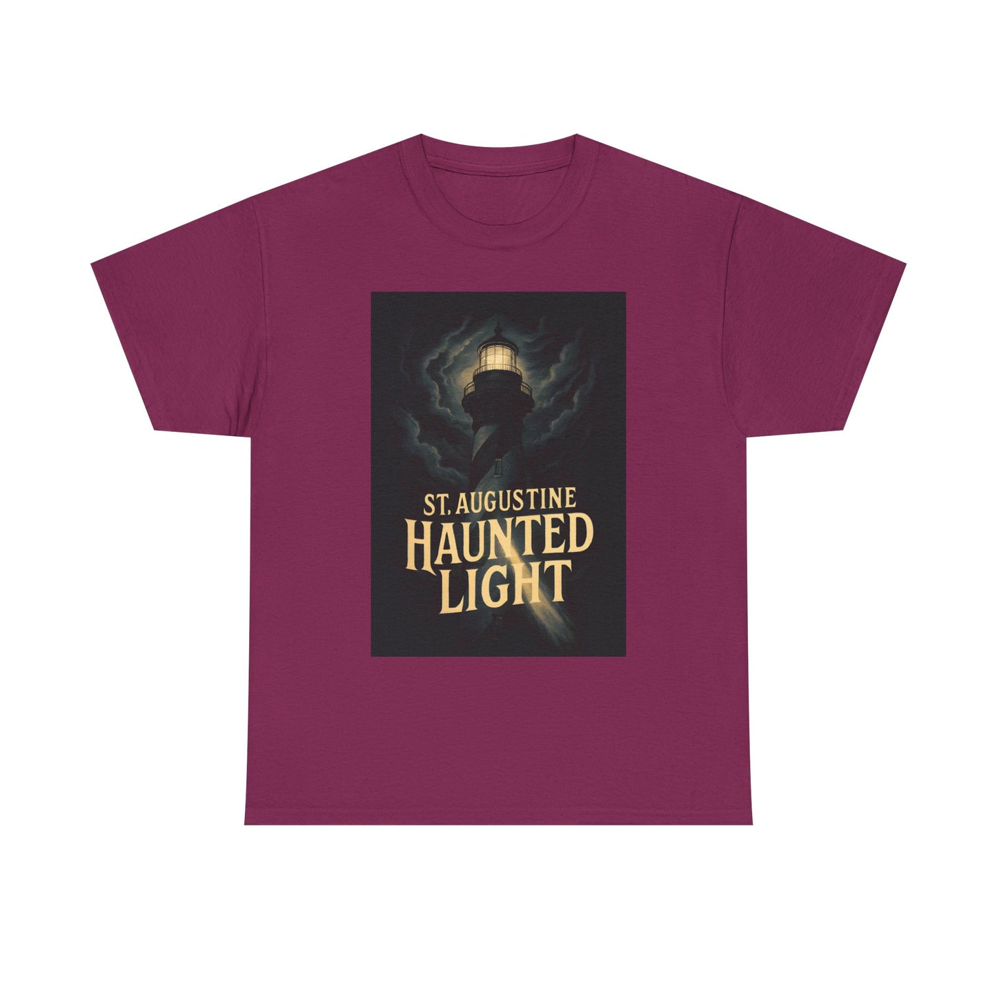 St. Augustine Haunted Lighthouse Florida Shirt – Stormy Night Dark Tourism Tee | Car, RV, and Motorcycle Adventure Tees